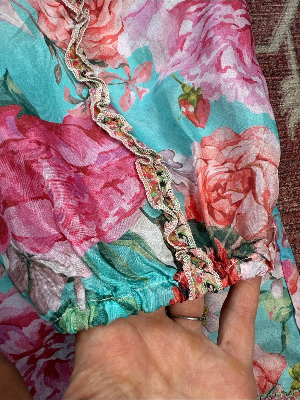 JOHNNY WAS Rose Narcisa Blouse Size XL - Picture 7 of 15